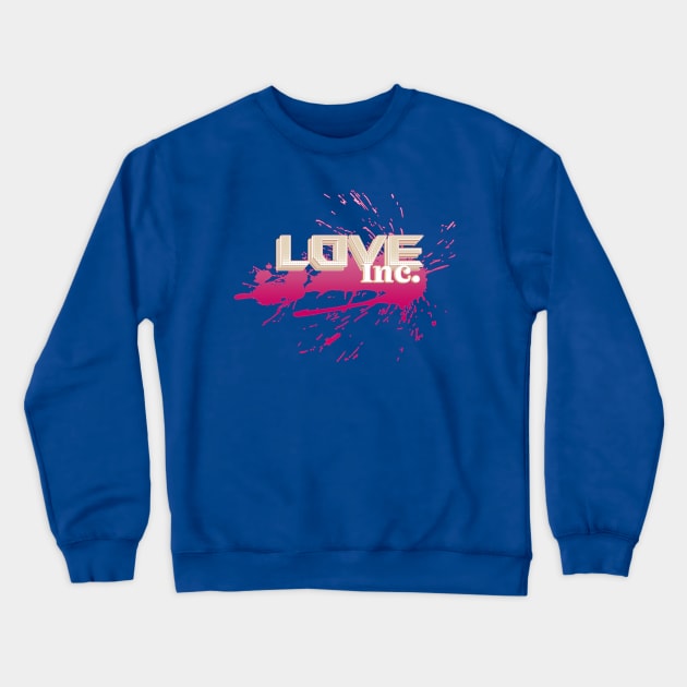 Love Inc - Cream/Pink Crewneck Sweatshirt by MerlinArt